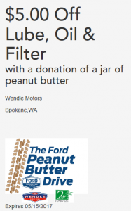 Peanut Butter Drive – Spokane WA – Wendle Ford