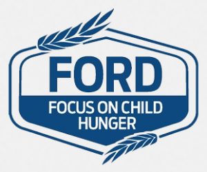 The Ford Focus on Child Hunger logo